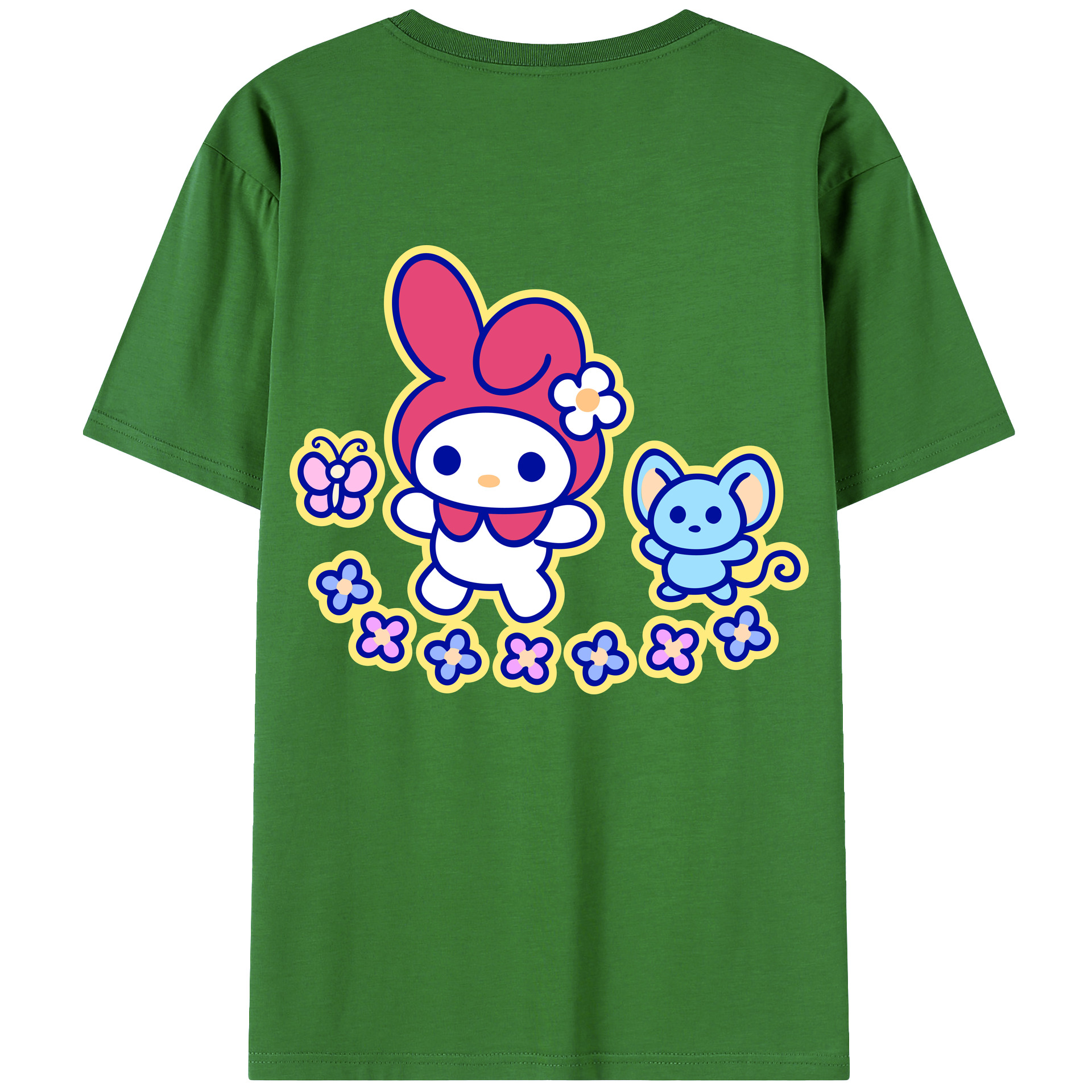 （画像用） Hello Kitty ハローキティ レディース半袖Tシャツ(バックプリント)